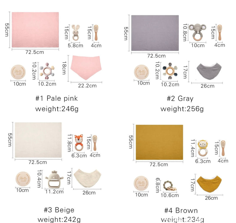 Chargez l&#39;image dans la visionneuse de la galerie, Coffret cadeau bébé complet – Kaki Lilas Kali - Boutique Kaki Lilas
