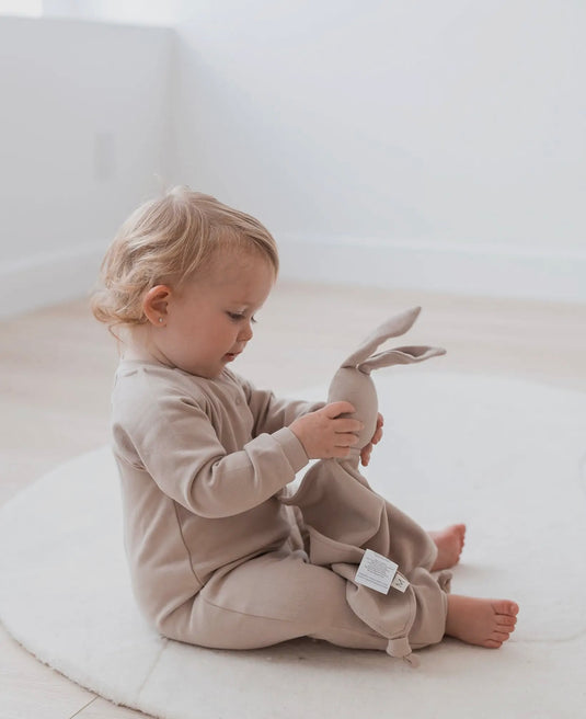 Doudou Brushed bunny - Avoine coton bio - Boutique Kaki Lilas