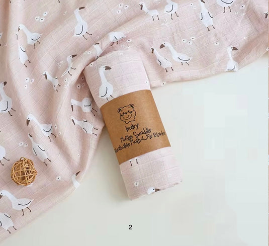 Mousseline pour bébé de coton de bambou Vichy