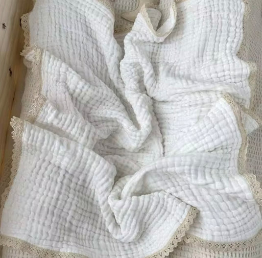 Couverture en mousseline pour bébé bohème douce en coton – Kali