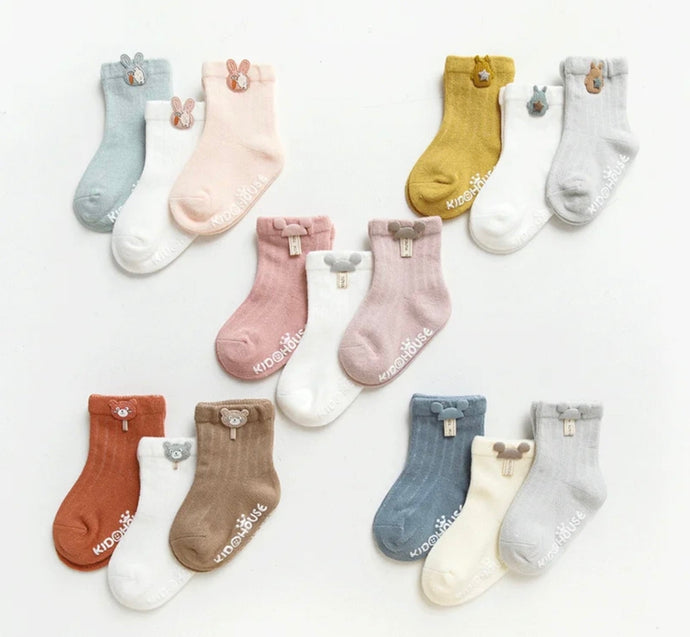 Ensemble de 3 paires de chaussettes Kali - Boutique Kaki Lilas