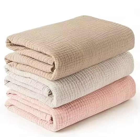 Trio de mousselines en coton doux pour bébé – Modèle Kali - Boutique Kaki Lilas
