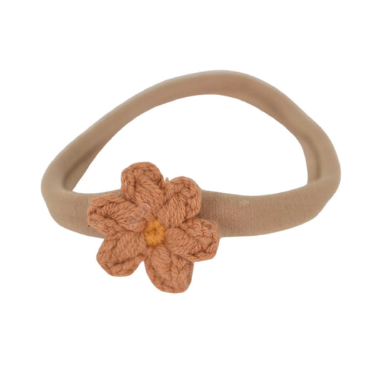 Bandeaux pour bébé avec fleur - Boutique Kaki Lilas
