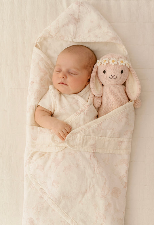 Nid d’ange bébé toutes saisons en coton doux – Modèle Kali - Boutique Kaki Lilas