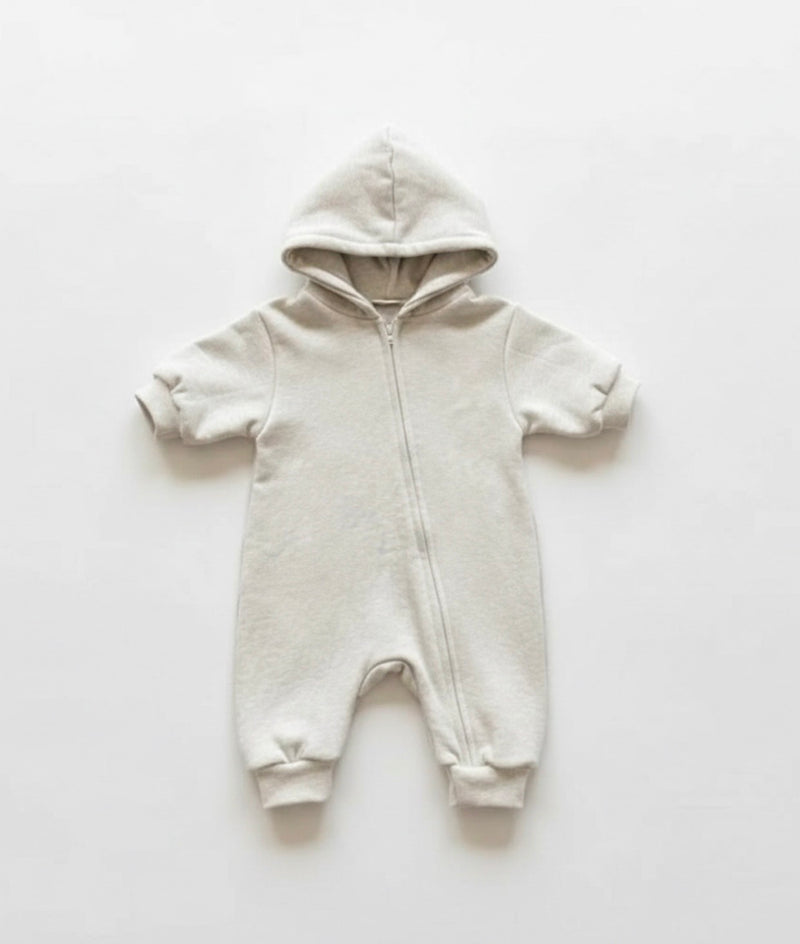 Chargez l'image dans la visionneuse de la galerie, Combinaison bébé en coton manches longues zippée – Kali
