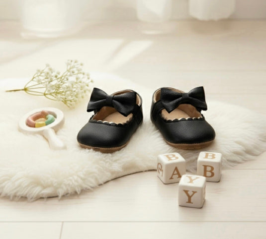 Chaussures bébé fille Mary Jane en cuir souple