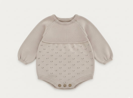 Combinaison bébé fille en tricot de coton doux – Kali