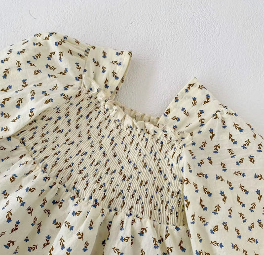 Cache-couches bébé manches bouffantes chic en coton – Kali - Boutique Kaki Lilas