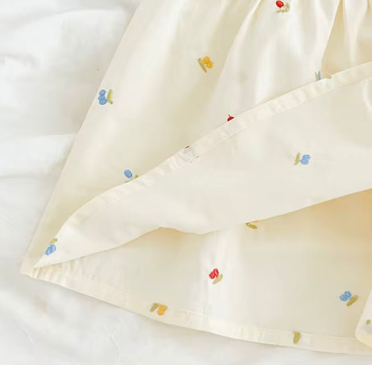 Robe Éloïse – Col en dentelle 🤍