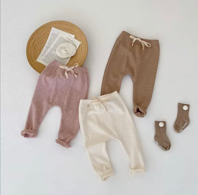 Legging bébé d’automne en coton doux et extensible – Modèle Kali - Boutique Kaki Lilas
