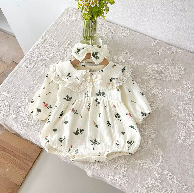 Chargez l&#39;image dans la visionneuse de la galerie, Pyjama modal une pièce pour bébé imprimé à motifs de renard - Boutique Kaki Lilas
