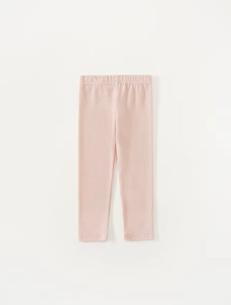 Chargez l&#39;image dans la visionneuse de la galerie, Leggings en coton doux pour filles – Kaki Lilas - Boutique Kaki Lilas
