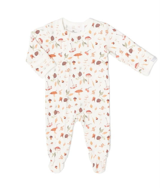 Pyjama modal crème à imprimé motifs de champignons Coccoli - Boutique Kaki Lilas