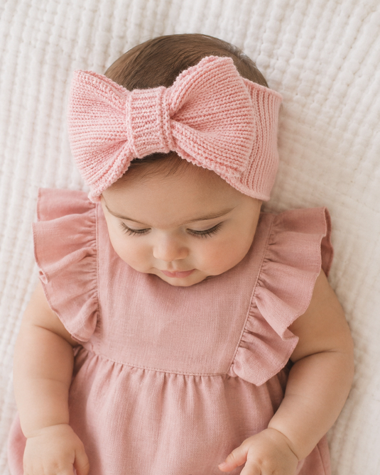 Organic cotton knit knot headband – Kali -
