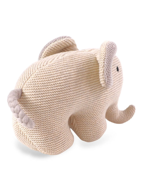 Peluche faite mains en coton bio L'éléphant