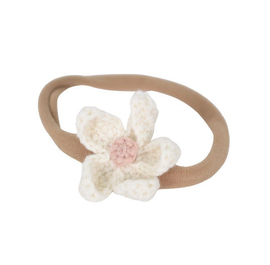 Bandeaux pour bébé avec fleur - Boutique Kaki Lilas