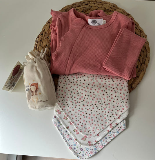 Ensemble nouveaux-nés unisexe – garçon ou fille – coton doux – Kali - Boutique Kaki Lilas