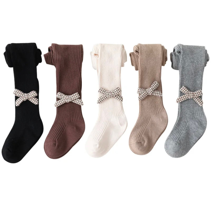 Chargez l&#39;image dans la visionneuse de la galerie, Collants bébé fille en coton avec fleurs brodées – Kali - Boutique Kaki Lilas

