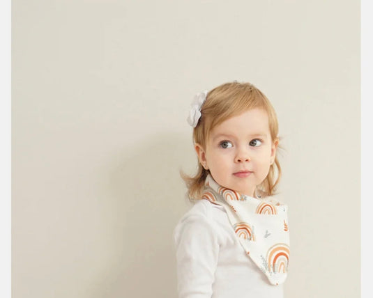 Ensemble de 3 bavoirs bandana bébé en coton – Kali - Boutique Kaki Lilas