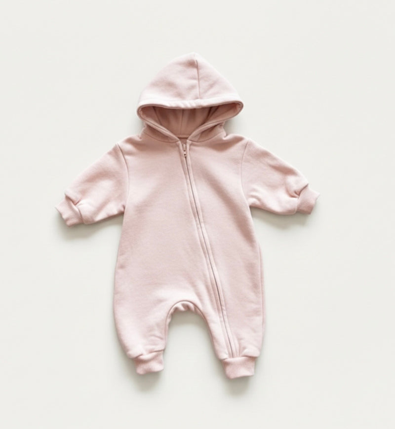 Chargez l'image dans la visionneuse de la galerie, Combinaison bébé en coton manches longues zippée – Kali
