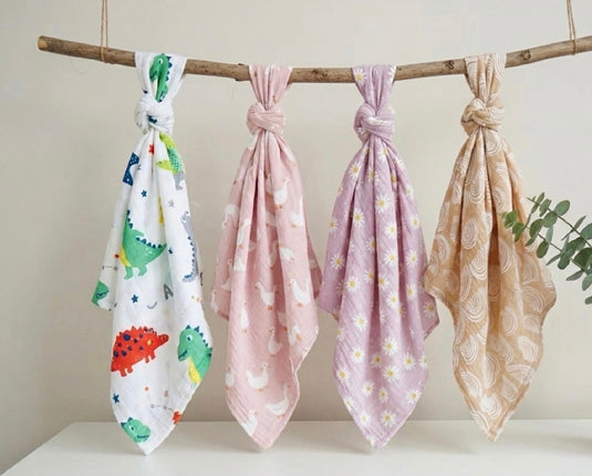 Mousseline pour bébé de coton de bambou Vichy