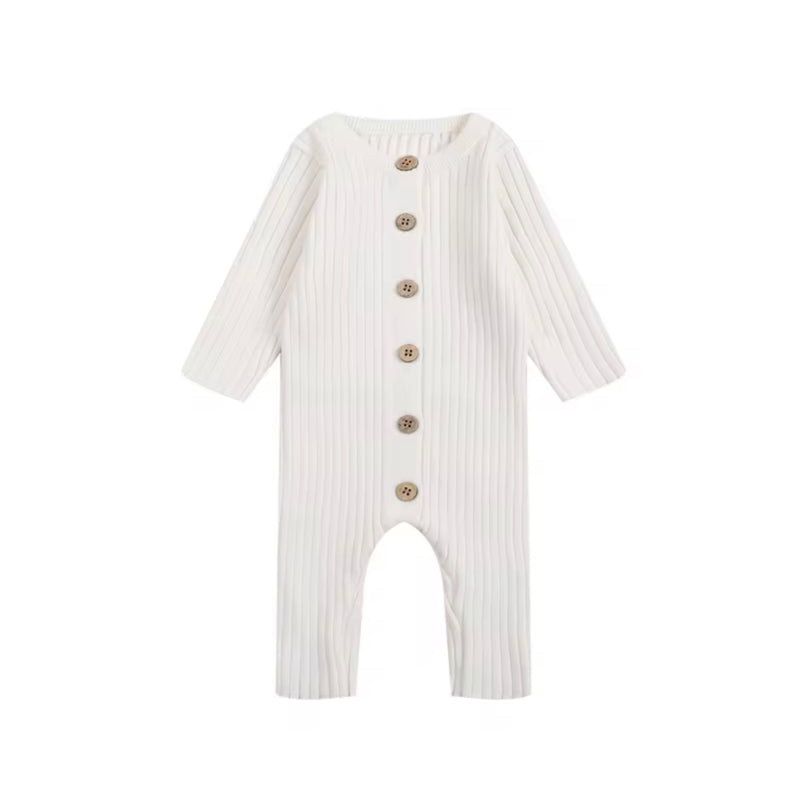 Chargez l&#39;image dans la visionneuse de la galerie, Barboteuse bébé douce en tricot manches longues – Kali A/H
