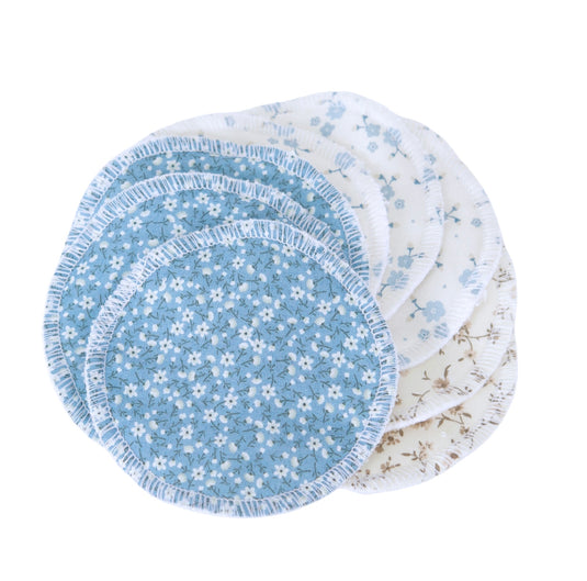 Lingettes démaquillantes en coton et ratine de bambou - Boutique Kaki Lilas
