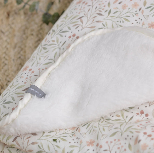 Couverture pour bébé fluffy + coton - Boutique Kaki Lilas
