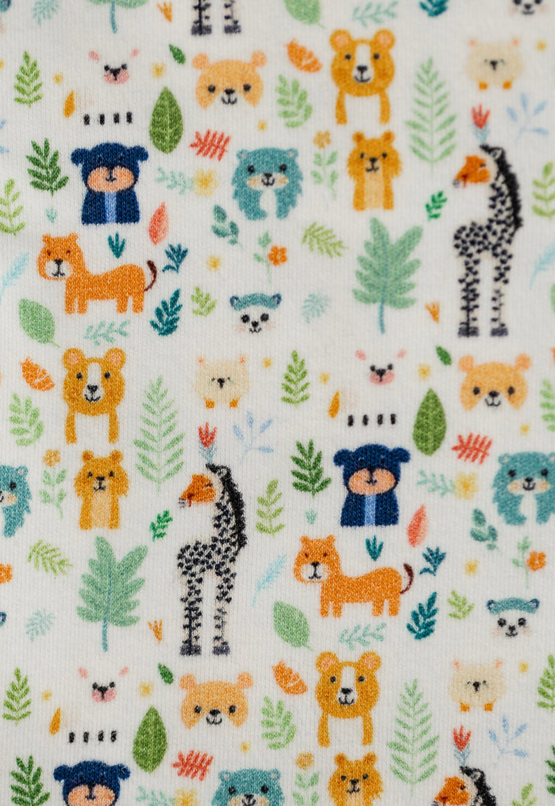 Chargez l&#39;image dans la visionneuse de la galerie, Barboteuse bébé coton bio motif animaux amusants – Kaki Lilas - Boutique Kaki Lilas
