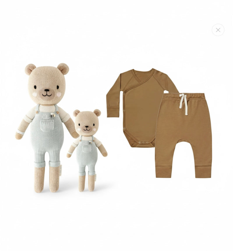 Chargez l'image dans la visionneuse de la galerie, Combi-pantalon bébé garçon coton doux – Kali
