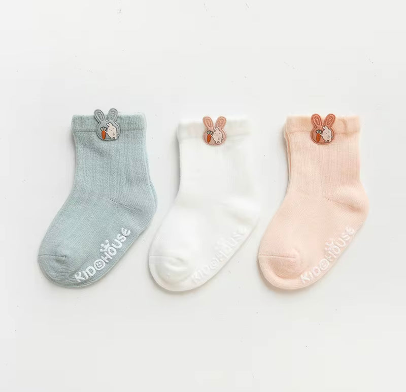 Chargez l&#39;image dans la visionneuse de la galerie, Ensemble de 3 paires de chaussettes Kali - Boutique Kaki Lilas
