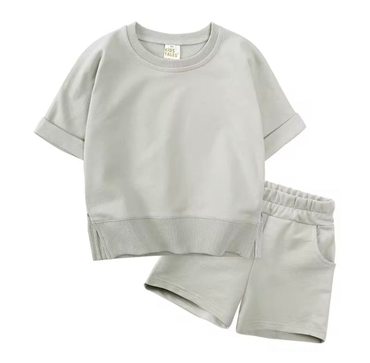 Ensemble garçon t-shirt et short en coton – Kali