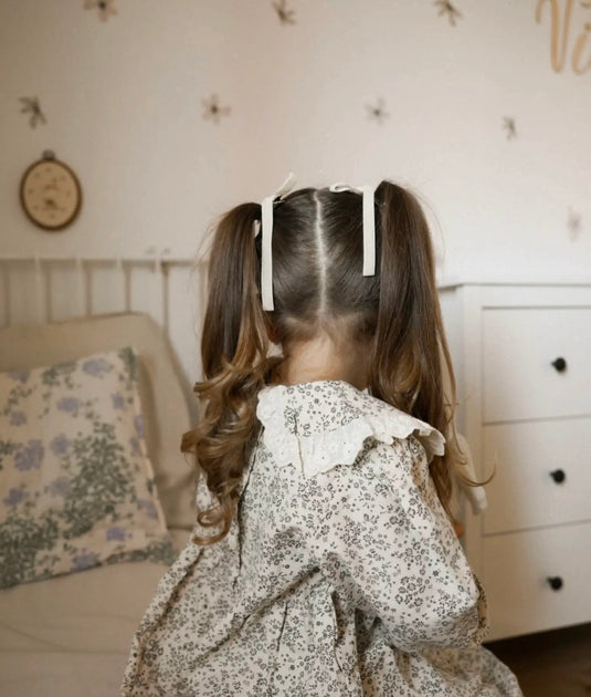 Vintage Soft Knit Kids Cardigan - Khaki Lilac