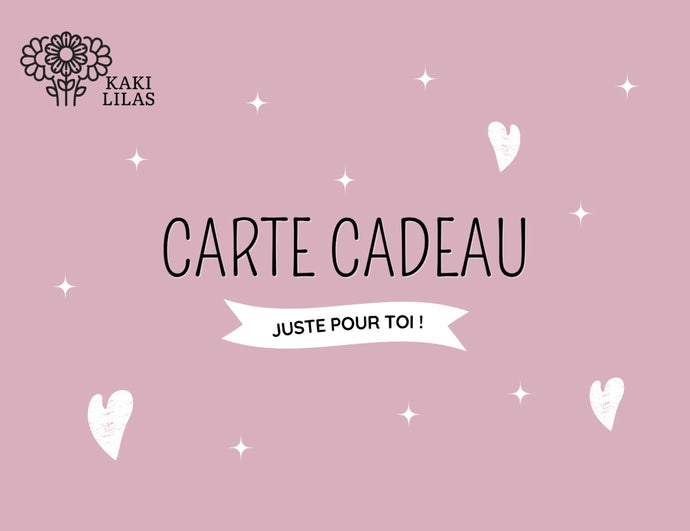 Carte cadeau Kaki lilas - Boutique Kaki Lilas